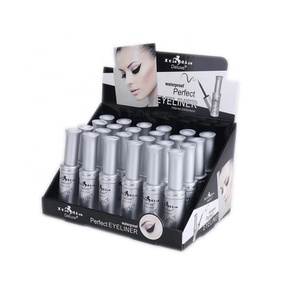 Custom Printed Makeup Corrugated Cardboard Eyelash Cosmetic Display Stand Cardboard <b>Counter</b> Carton Display for Eyeliner - Product Image 2