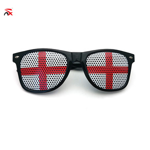 Promotional Football World Flag Sunglasses England Flag Printing Stickers Sun Glasses Football Fans Flag Sunglasses