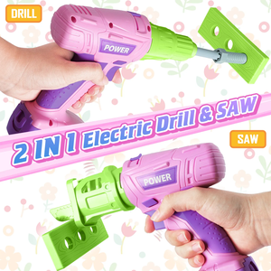 KSF rose <span class=keywords><strong>outils</strong></span> ensemble de jeu jouets <span class=keywords><strong>bébé</strong></span> plastique Kit Construction atelier outil ingénieur <span class=keywords><strong>boîte</strong></span> <span class=keywords><strong>à</strong></span> <span class=keywords><strong>outils</strong></span> ensemble jouet avec <span class=keywords><strong>boîte</strong></span> enfants jouets - Product Image 4