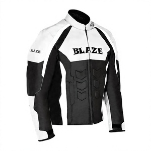 Chaqueta de Motociclismo de Cuero Vacuno Genuino para Hombre, Equipo de Protección Nivel 2 CE con Protección para la Espalda - Product Image 1