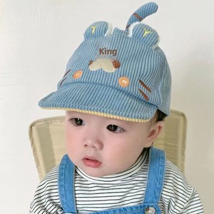 Four Seasons <strong>Childrens</strong> Unisex 6-Panel <strong>Baseball</strong> <strong>Cap</strong> Thickened Peaked Fleece Lining 6-12 Months Cute Cartoon Animal Pattern - Product Image 3