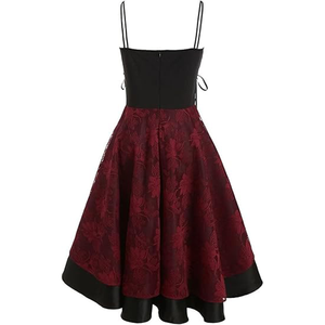 ربيع وصيف فستان أنيق للنساء من القطن الأساسي فستان حفلات صغير برقبة V كاجوال للنادي - Product Image 3