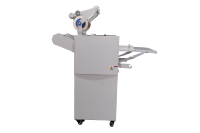 Machine à plastifier thermique anti-ondulation simple face CYSMFM375A 350 mm avec fonction de marquage à chaud et rembobinage automatique pour formats A4/A5/A6