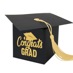 Boîte à bonbons en forme de toque de graduation DAMAI avec pompon, cadeaux et décorations pour fête de remise de diplôme, boîte à toque pour chocolats et biscuits - Product Image 2