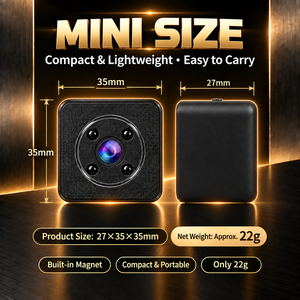 กล้องรักษาความปลอดภัย S9 มินิไวไฟ 1MP, ดูอัลแบนด์ 2.4G&5G, การเชื่อมต่อออฟไลน์ฮอตสปอต AP 50M, ระบบมองเห็นกลางคืนด้วยอินฟราเรด, การตรวจจับความเคลื่อนไหว - Product Image 6