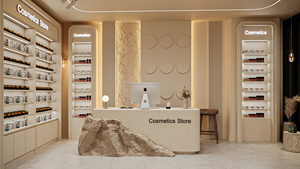 Bespoke Cosmetics Store Interior Design Service Modern Perfume Shopfitting and Fashion Makeup Display Cabinetry - Product Image 4