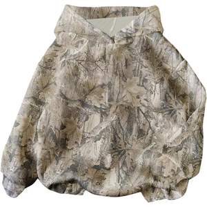 เสื้อฮู้ดดี้ลายพรางผู้หญิงแบบสั่งทำพิเศษ ทรงโอเวอร์ไซส์ พิมพ์ลาย สวมหัว สไตล์สตรีทแฟชั่นสำหรับฤดูใบไม้ร่วง ผ้าถัก โพลีเอสเตอร์ 100% - Product Image 5