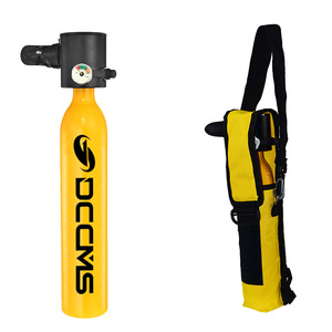 Bouteille de plongée HY Sports Modèle 006 500ML Mini Jaune/Noir en alliage d'aluminium et acier inoxydable Certifiée CE TUV 200 bars Conception Sidemount - Product Image 3