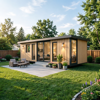 Unité d'habitation préfabriquée de luxe pour l'extérieur, maison modulaire haut de gamme pour jardin, chambre d'amis, installation rapide
