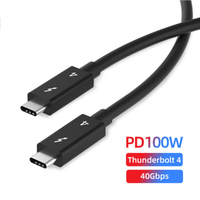 Cable de velocidad rápida 40Gbps active usb c TBT, nuevo diseño, 4 cables con 100w para estación de acoplamiento