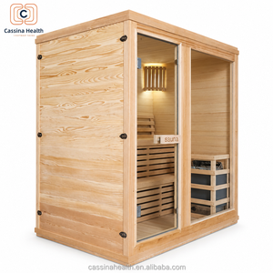 CassinaHealth Finland <strong>Sauna</strong> Traditional Wet Vapor Hemlock <strong>Sauna</strong> Room 1800mm4 Person Indoor Traditional Wet Steam <strong>Saunas</strong> Room - Product Image 2