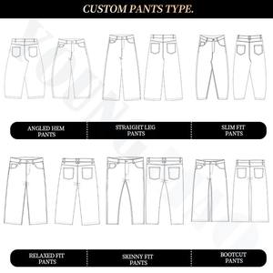 <span class=keywords><strong>Jeans</strong></span> da <span class=keywords><strong>Uomo</strong></span> di <span class=keywords><strong>Alta</strong></span> Qualità Personalizzati, Pantaloni Casual con Effetto Lavato e Strass, Modello Largo - Product Image 6