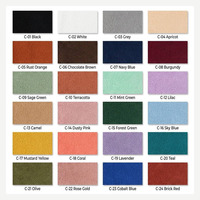 Tissu en velours suédé tricoté chaîne 100 % polyester léger 120 g/m² pour vêtements et articles de mode – Vente en gros