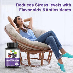 Personalización de fábrica, cápsulas de saúco negro con suplemento de hierbas, cápsulas de función del sistema inmunológico - Product Image 5