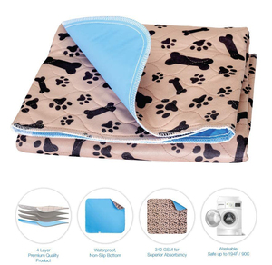 Tapis de pipi lavable réutilisable <span class=keywords><strong>pour</strong></span> chien Contrôle des odeurs Chiot Formation <span class=keywords><strong>WC</strong></span> Wee Pads <span class=keywords><strong>pour</strong></span> chiens Comportement des animaux de compagnie et produit <span class=keywords><strong>d</strong></span>'entraînement - Product Image 3