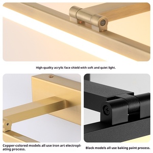 Lámpara de Pared LED Moderna con <span class=keywords><strong>Espejo</strong></span> y <span class=keywords><strong>Luz</strong></span> de Tres Colores para <span class=keywords><strong>Baño</strong></span>, Gabinete, Maquillaje, <span class=keywords><strong>Luz</strong></span> de Relleno - Product Image 4