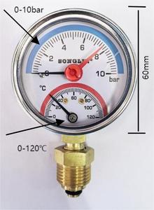SONGLIN Mount <strong>Pressure</strong> <strong>Gauges</strong> With Front Flange <strong>Price</strong> Favorable OEM - Product Image 3