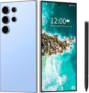 Nuevo Teléfono S25 Ultra 2025 de 7 Pulgadas, 12GB+512GB, 4G 5G, Octa Core, AMOLED 120Hz 4K, Face ID, Inglés, Carga Rápida de 65W, Desbloqueado, Android - Product Image 1