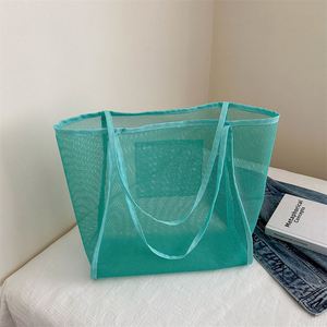 Sacs personnalisés, sac à main tendance grande capacité, sac de tennis, sac de shopping en maille pour le rangement - Product Image 2