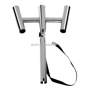 Outrigger Stainless Steel Trident Fishing Rod Holder Adjustable Outrigger Rod Holder