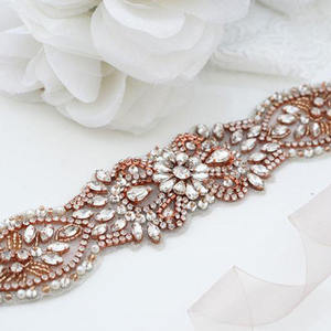 الفاخرة مجوهرات الزفاف الخصر سلسلة الكريستال حجر الراين زين شاح اكسسوارات الزفاف حزام الزفاف أحزمة الزفاف - Product Image 4