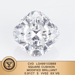 Diamante Cultivado en Laboratorio, Corte Cojín, Color E, Claridad VVS2, 0.91ct, Alta Calidad, con Certificado IGI - Product Image 2