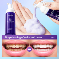 Mousse dentifrice blanchissante végétale V34 SADOER personnalisée sous marque privée, soin buccal, élimine les taches jaunes, menthe, pour usage domestique
