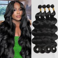 Extensiones de Cabello Humano Ondulado 15A, Cabello Vietnamita 100% Sin Procesar, Negro Natural para Mujeres, Trama Doble a Máquina, Abundante y Grueso