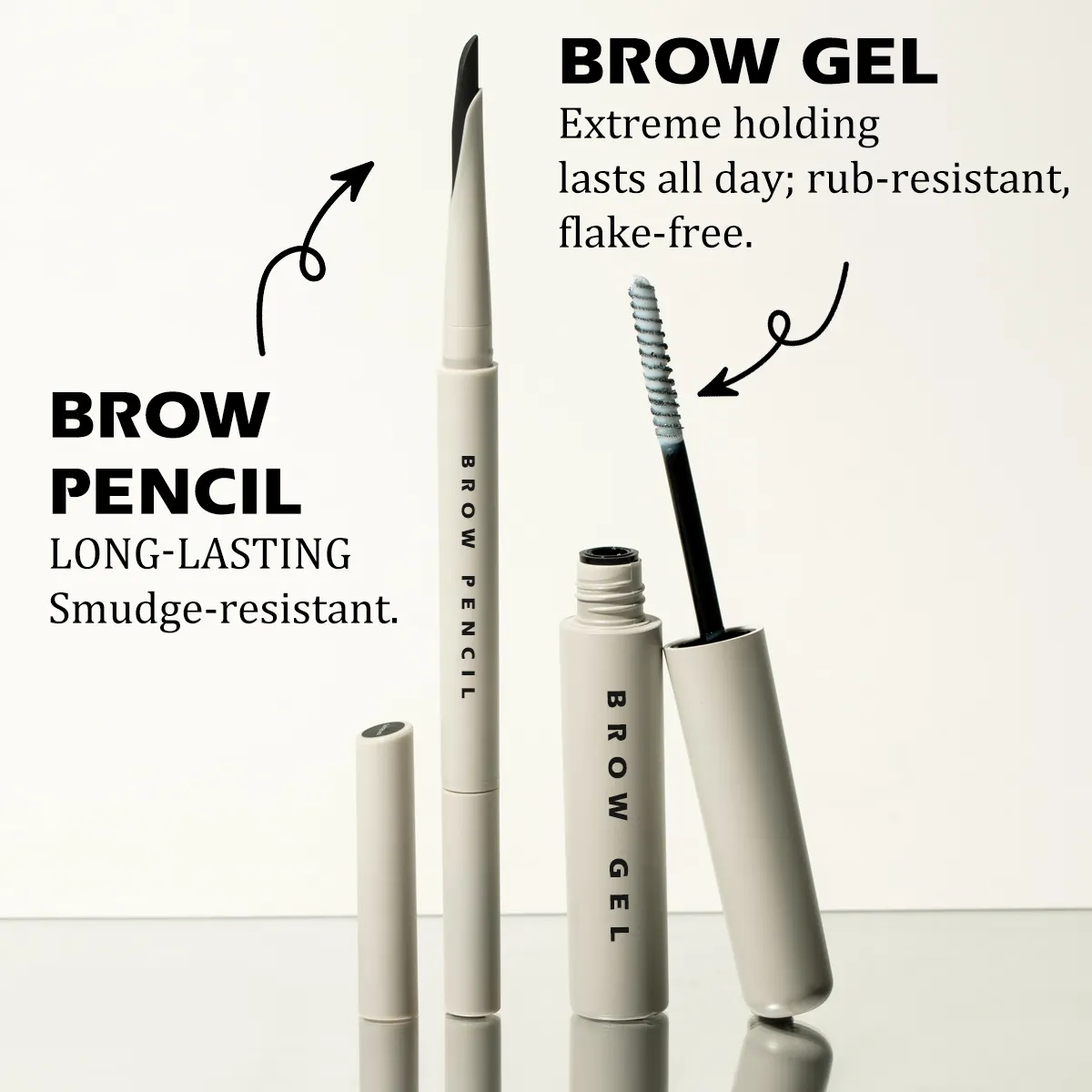3d Augenbrauen-Stift und Gel-Klebstoff-Kit Großhandel Augenbrauen-Stift-Makeup-Kits Eigenmarke nachhaltiger Styling Augenbrauen-Verstärker-Kit