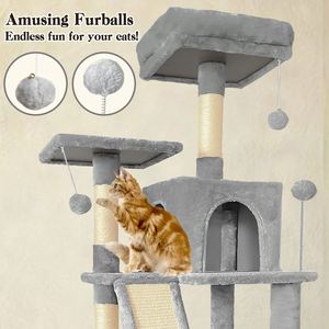 Wholesale Wooden Arranhador Para Gato Scratcher Tower <b>Cat</b> Tree House - Product Image 3