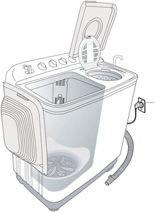 Lave-linge semi-automatique à deux cuves 7,5 kg 10 kg 13 kg - Product Image 5