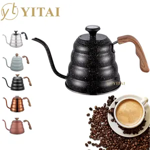 1200ml Pour Over Coffee Kettle Customized Gooseneck Kettle With Thermometer Coffee Maker Tea Pot