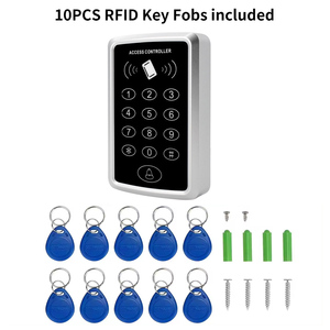 280kg 600LB Elétrica Magnetic Lock Alimentação 10 Key Fobs EXIT Botão RFID Card <span class=keywords><strong>Door</strong></span> <span class=keywords><strong>Access</strong></span> <span class=keywords><strong>Control</strong></span> System Kit <span class=keywords><strong>Access</strong></span> <span class=keywords><strong>Control</strong></span> - Product Image 5
