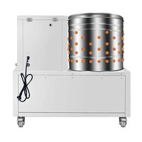 Équipement d'abattage de volailles automatisé à moteur en acier inoxydable 201, avec éplucheuse, échaudeuse et nettoyeur 3-en-1 haute performance