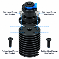 Part Printer 3D Grosir, Kit Hotend Quick Swap, Heater Keramik 24V 40W, Nozzle 0.25-0.8mm, Voron High-Speed DIY 3D Printing