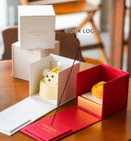 EN PACK personnalisé feuille d'or estampage à chaud biodégradable boîte pliante prix raisonnable rigide gâteau biscuit beignet boîte emballage avec Logo
