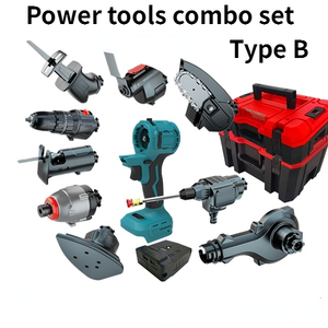 11 In 1 Professionele Klopboormachine Jig Saw Hoek <span class=keywords><strong>Grinder</strong></span> Power Combo Set Cordless Power Tool Sets Voor Thuis Tuin - Product Image 5