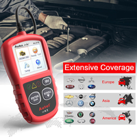 Lecteur de codes OBD2 Autel AL319 AutoLink, outil de diagnostic moteur haute précision 12V avec écran LCD rouge, prise en charge CAN/EOBD.