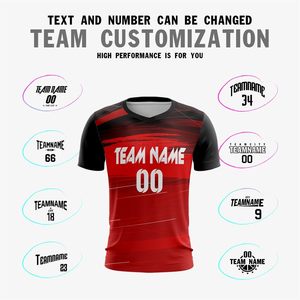Custom Soccer Jersey Men Adult Personalized V-Neck Moisture Wicking Sublimated Team Name Number Sports Apparel - Product Image 3