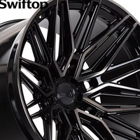 Jantes monobloc concaves forgées noir brillant 19 20 21 22 24 26 pouces multi-rayons 5x114.3 5x112 5x130 pour voitures Benz BMW