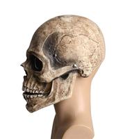 Costume Cosplay Halloween Fournitures Rechargeable Bouche Mobile Zombie Grimace Effrayant Crâne Latex Masque Fête Couvre-chef