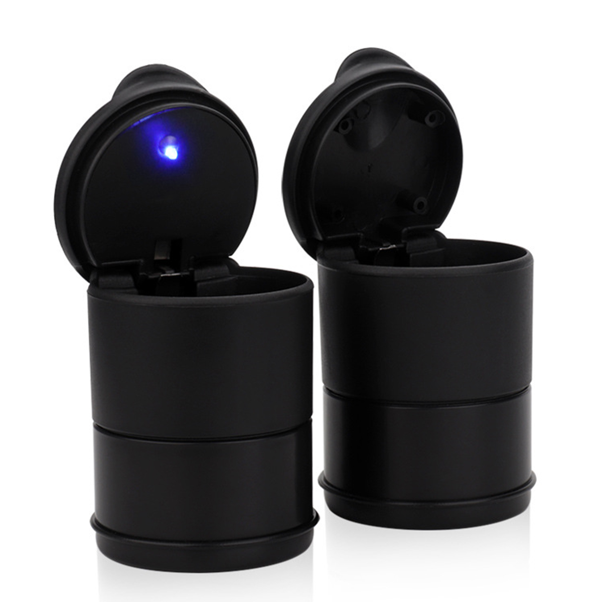 Universal Car Ashtray Garbage Coin Storage Cup Container Cigar Ash Cup Holder with Lid Black Car Sty