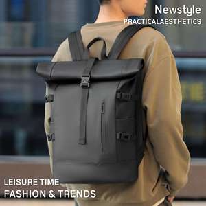 Unisex Custom Large Capacity Casual Business <b>Laptop</b> <b>Backpack</b> Waterproof Sport Daypack Nylon for Office School Travel Daily - Product Image 2
