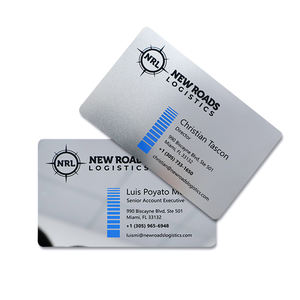 Tarjeta de Visita Metálica Personalizada con Tecnología de Galvanoplastia, Tarjeta de Visita NFC de Acero Inoxidable en Blanco - Product Image 4