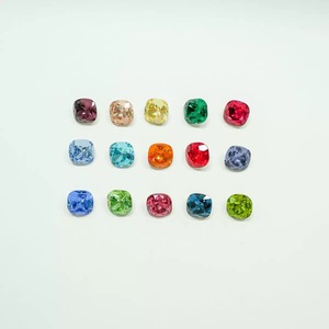 Pegatinas de uñas de cristal con diamantes cuadrados de base plana K9, diamantes de 8mm para collares, pendientes y joyería, diamantes de colores. - Product Image 5