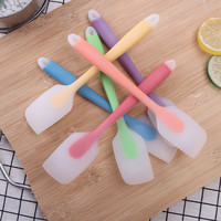 Spatule à pâtisserie en silicone intégrée semi-transparente pour crème et beurre, petite spatule à gâteau, coupe-pâtisserie résistante aux hautes températures