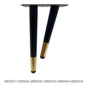 <b>Sofa</b> Leg 10-45cm Iron Tapered Chair <b>Support</b> Black Golden Steel Furniture Feet BedSide Bed Chrome Cabinet TV Metal <b>Sofa</b> Leg Feet - Product Image 4