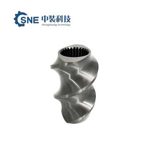 OEM vít yếu tố <span class=keywords><strong>PVC</strong></span> PE PP đùn hạt và nhựa trộn vít đôi - Product Image 1