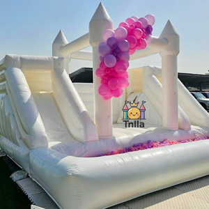 Trampoline gonflable Combo Château de trampoline de mariage Trampoline <span class=keywords><strong>blanc</strong></span> commercial Maison avec toboggan - Product Image 4