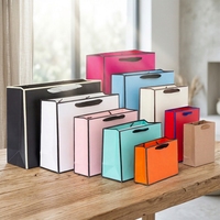 Sacs cadeaux en papier de luxe personnalisés avec poignées en corde de coton, papier spécial, logo personnalisé imprimé, sacs de shopping pour boutiques, vente en gros